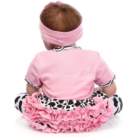 🆕22 inches Cotton body With vinyl limbs Lifelike Realistic Baby Doll Girl - Picture 5 of 5